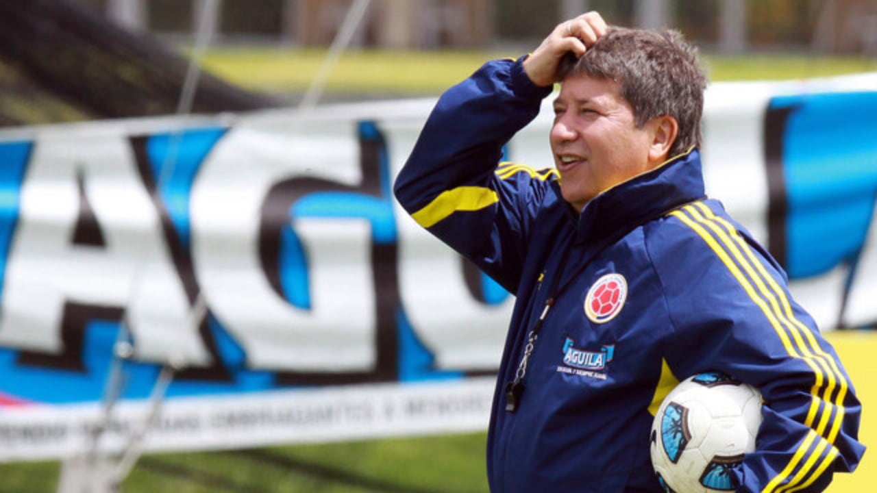 Bolillo Gómez como director técnico de la Selección Colombia.