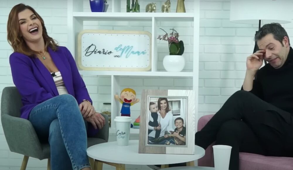 El presentador estuvo como invitado en Diario de una mamá.