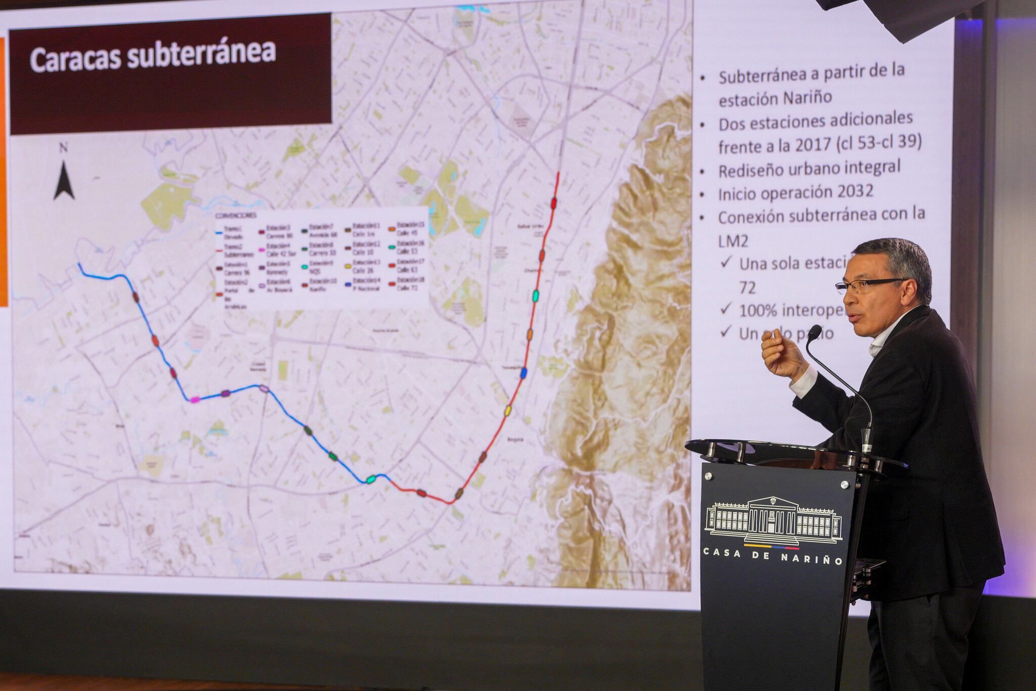 Ministro de Transporte, William Camargo.