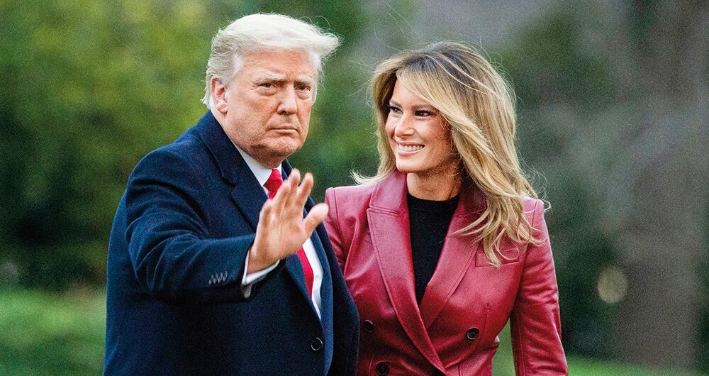 El expresidente Donald Trump y su esposa, Melania. Foto: Getty Images