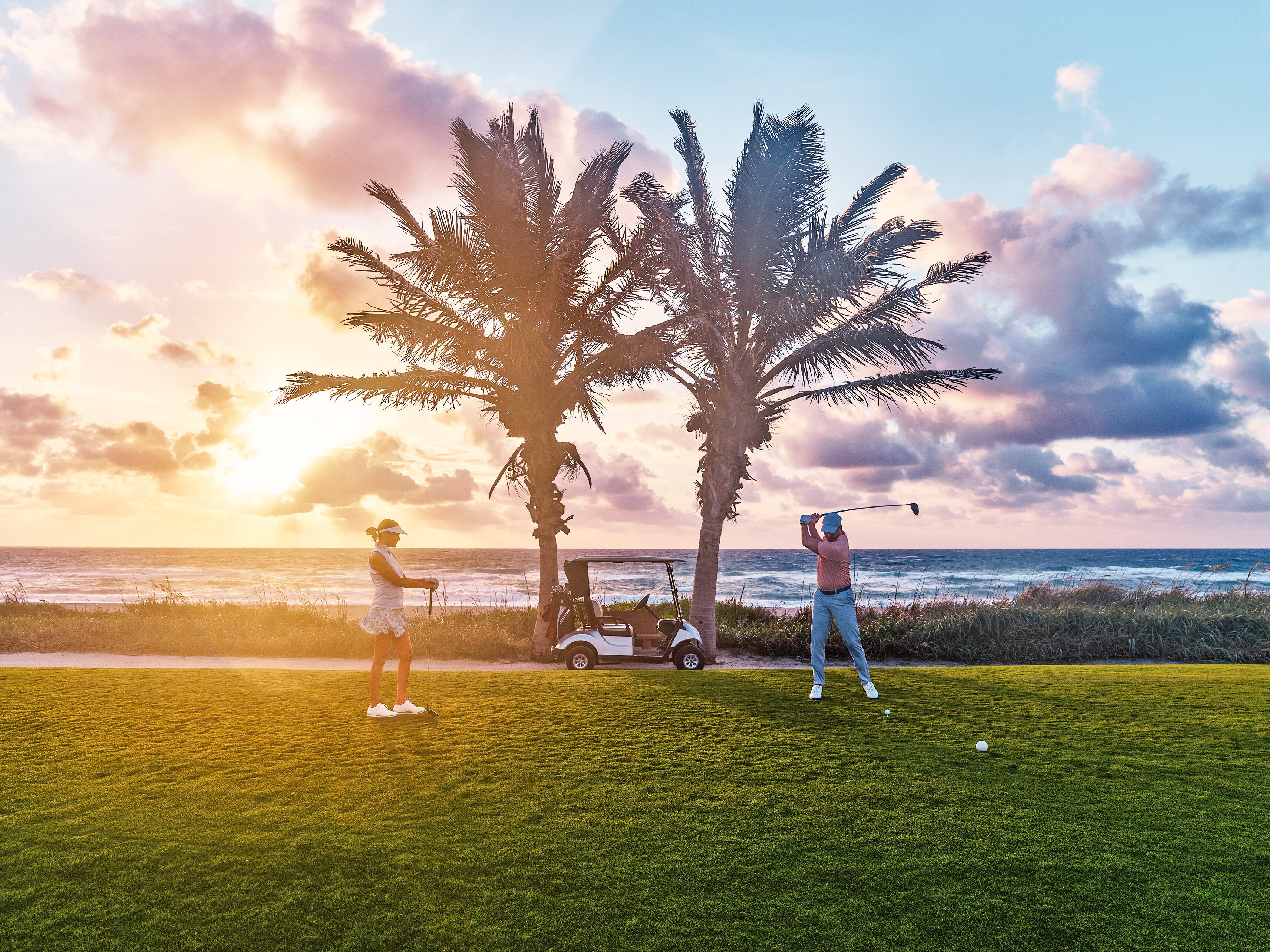 The Palm Beaches es un imán para actividades deportivas. Campos de golf, complejos de tenis y lugares para equitación hacen parte de la oferta.