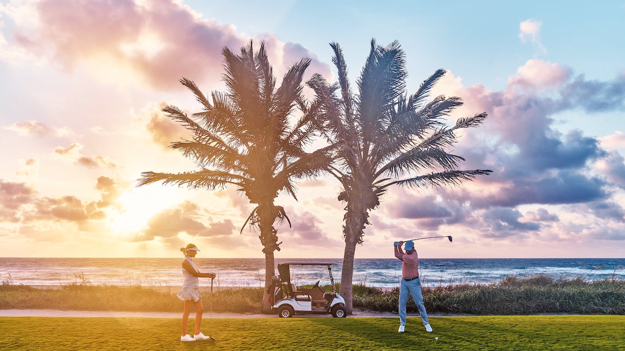 The Palm Beaches es un imán para actividades deportivas. Campos de golf, complejos de tenis y lugares para equitación hacen parte de la oferta.