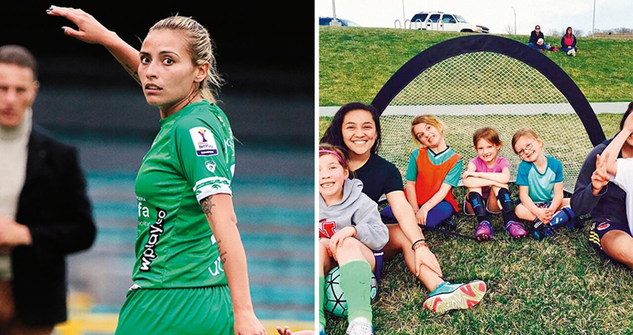 María Martínez cuida niños, lava platos y enseña el fútbol a quienes tienen el mismo sueño de ella. Es profesional en negocios internacionales.