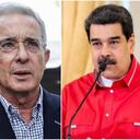 El expresidente Álvaro Uribe, el líder del régimen venezolano Nicolás Maduro y el diputado de Venezuela Juan Guaidó