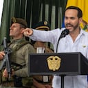 El presidente Abelardo De La Espriella durante un evento en la ciudad de Montería, Córdoba.