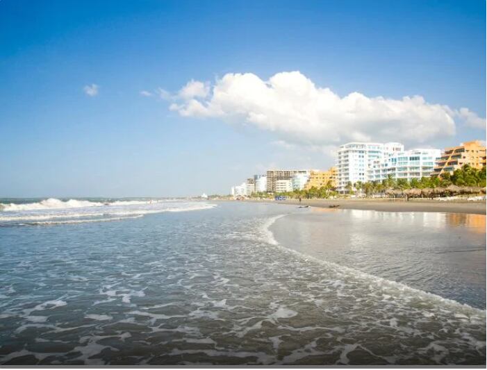 Playa de la Boquilla Cartagena Foto: Tomada de COSTA CRUCEROS