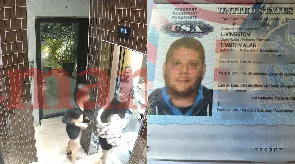 Estadounidense junto a dos niñas en hotel de El Poblado.