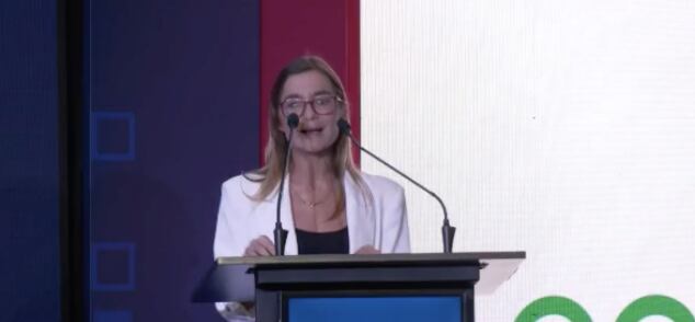 Daniela Gómez Rivas, viceministra (e) de Defensa, en Congreso de Andesco.