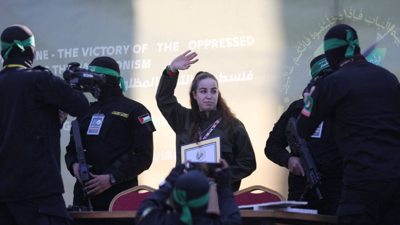 Agam Berger fue liberada el jueves. Hamás la entregó a la Cruz Roja en Jabaliya, en el norte de Gaza.