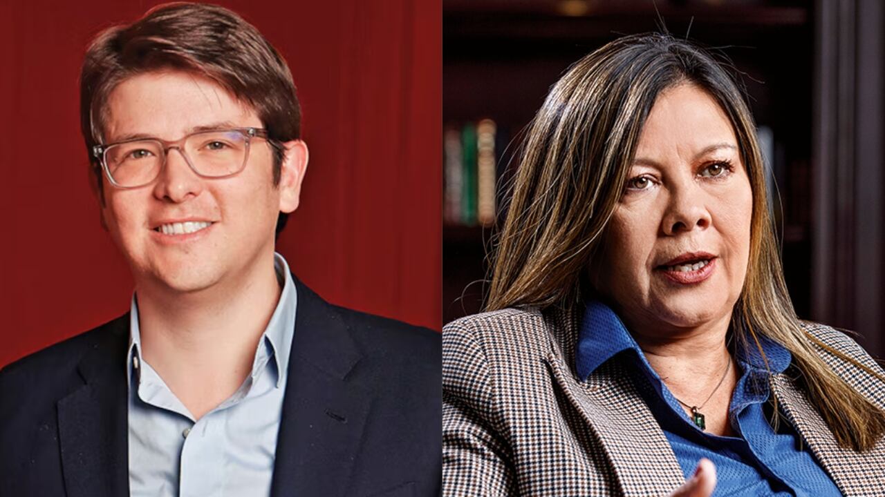 Miguel Uribe Turbay y la fiscal Luz Adriana Camargo