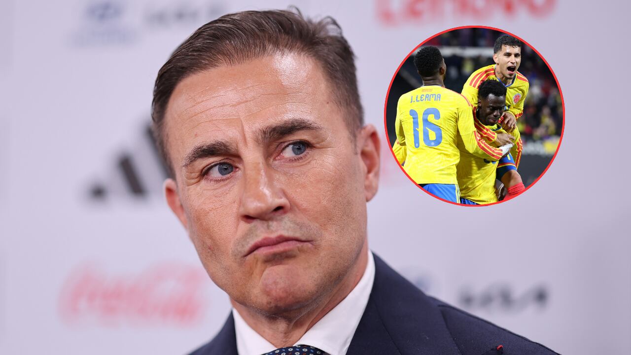 Fabio Cannavaro reacciona al enfrentamiento con Colombia.