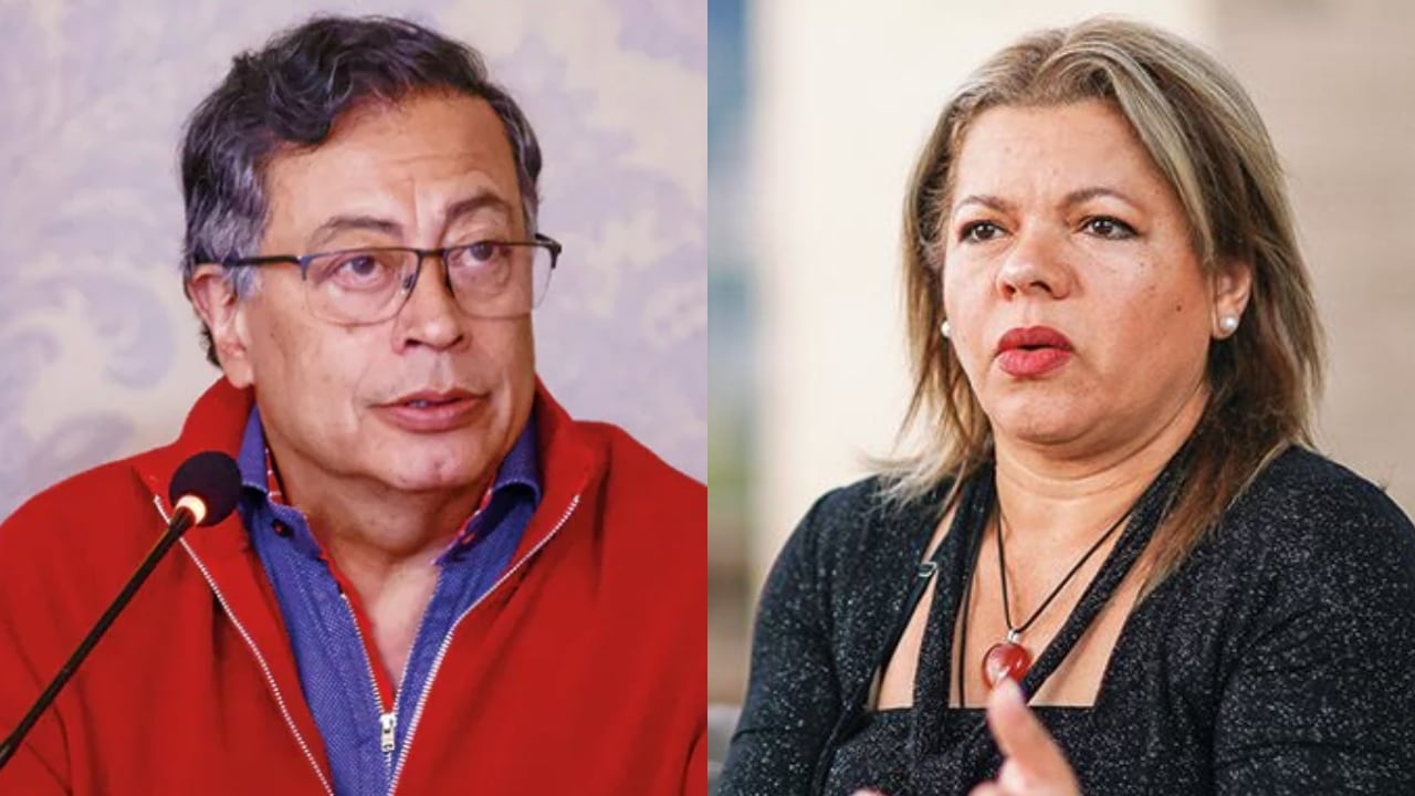 Gustavo Petro y su exesposa, Mary Luz Herrán.