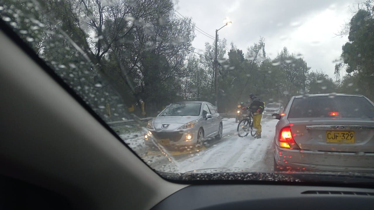 granizo en LA Calera