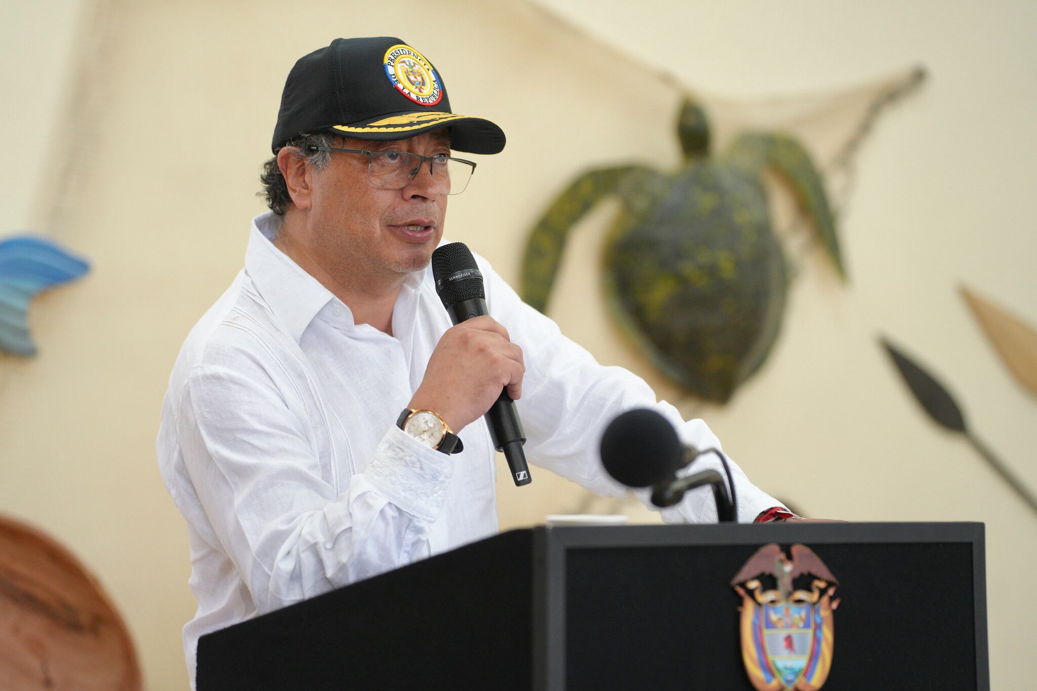 Gustavo Petro en Nuquí.