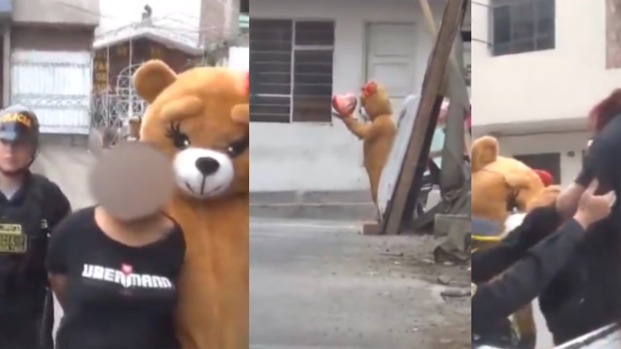 Policía de Perú se disfraza de osos para capturar mujeres