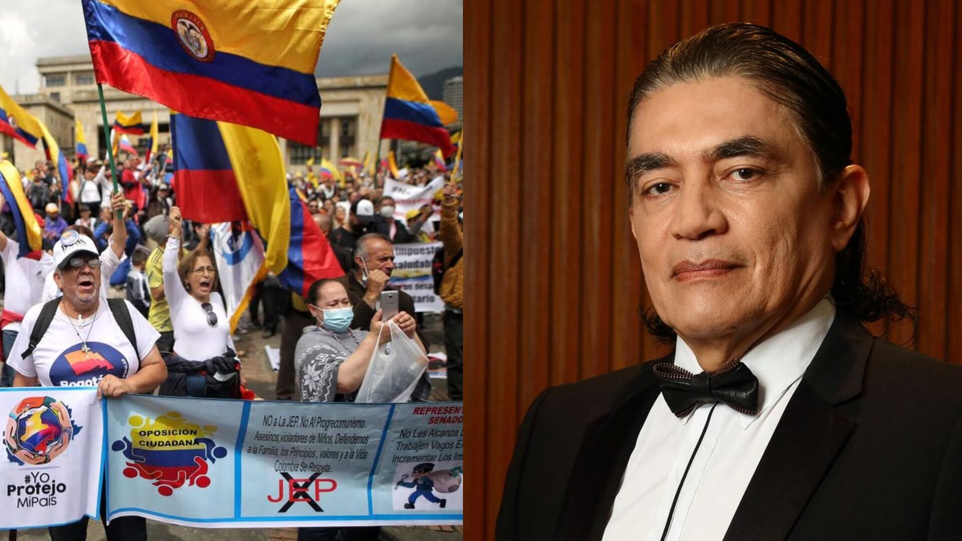 Gustavo Bolívar tildó de mentirosa y manipulada la manifestación contra el presidente Petro.