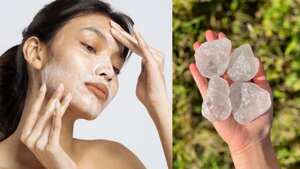 La piedra de alumbre puede mejorar la apariencia de la piel.
