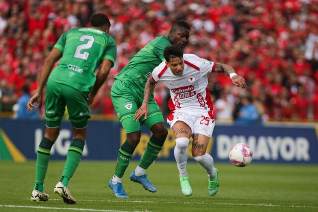 Alexis Zapata anotó uno de los goles del triunfo de América ante La Equidad, por la fecha ocho de la Liga BetPlay 2024-II.