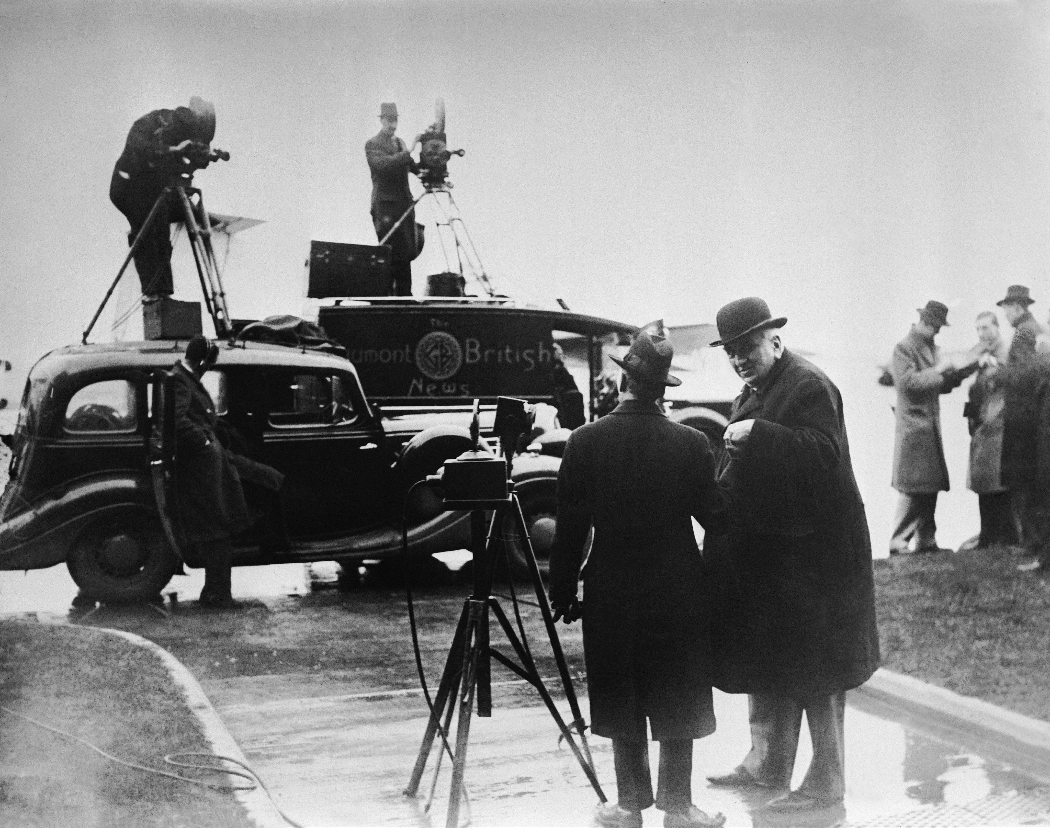 Louis Lumiere en Croydon en 1936. Foto: Keystone-France / Getty Images