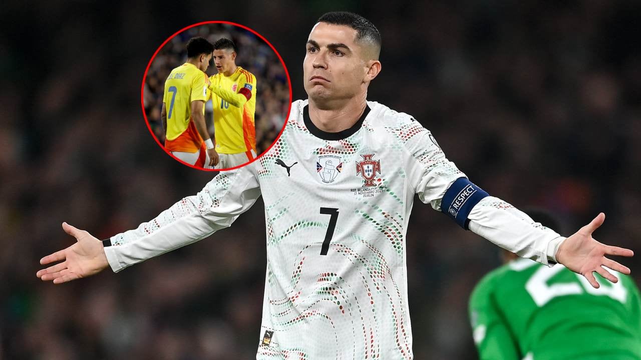 Cristiano Ronaldo en el último partido de Portugal en las Eliminatorias.