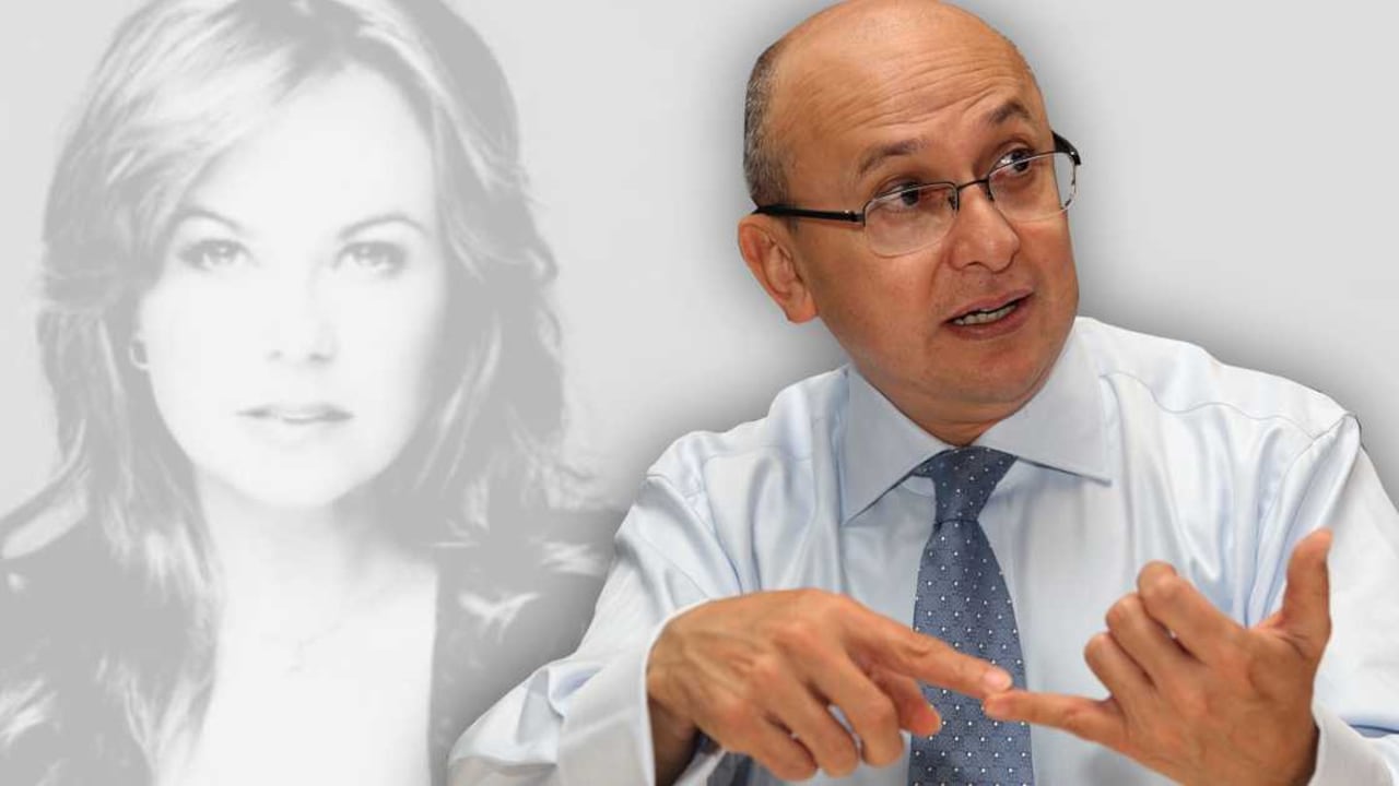 Carolina Sabino y el fiscal, Eduardo Montelagre.