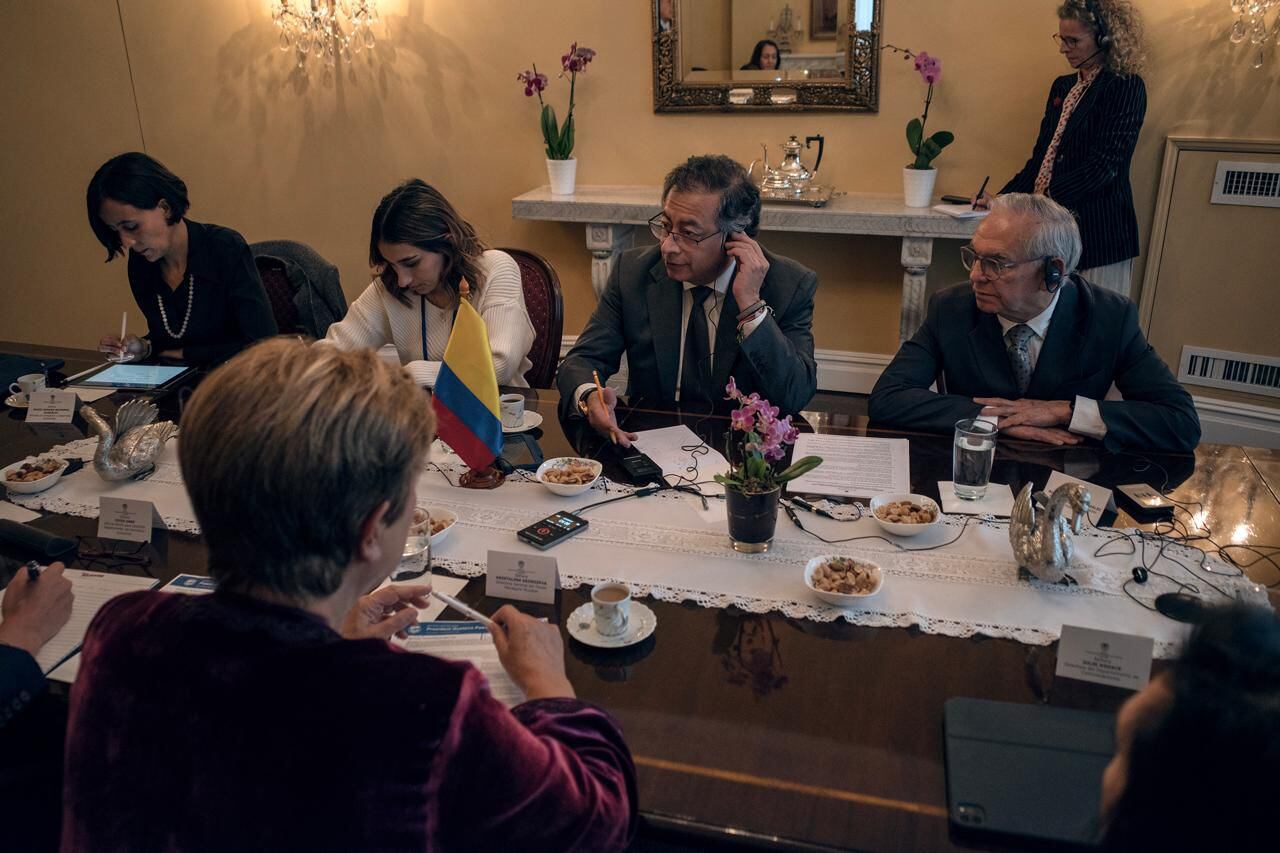 Petro y el fondo monetario mientras participa en la Asamblea General de la ONU
