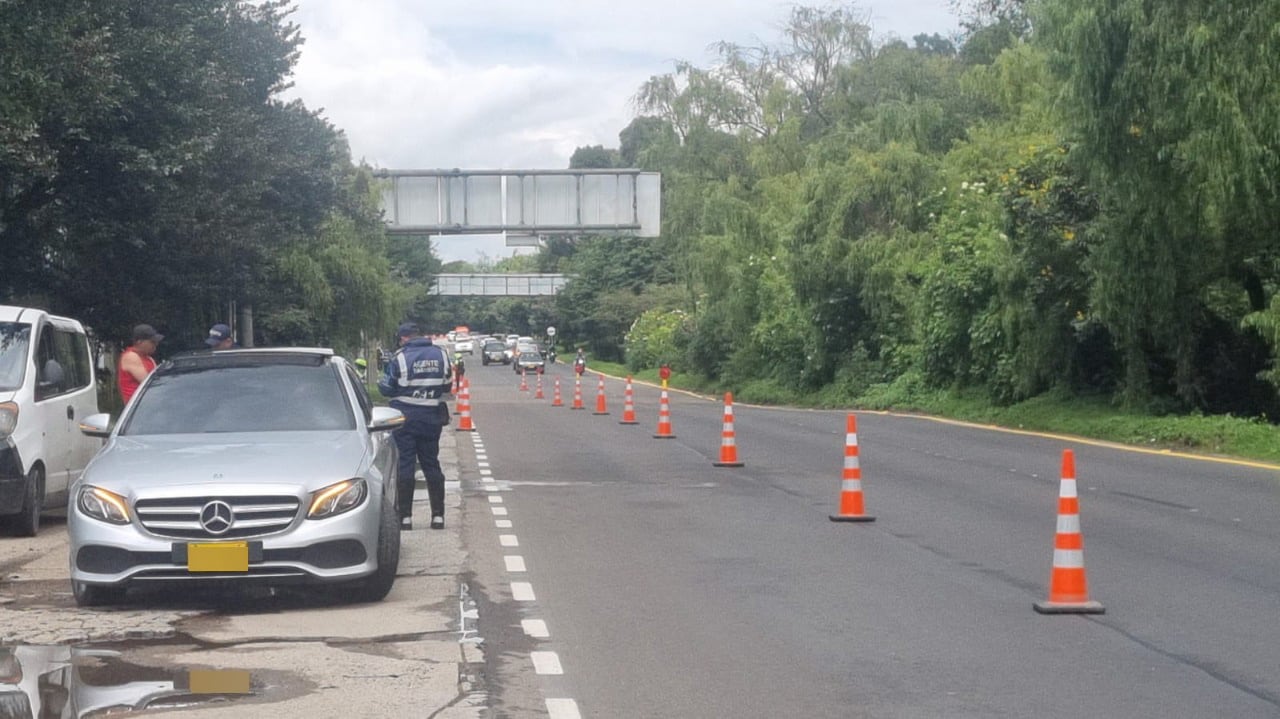 Tránsito hacia Bogotá.