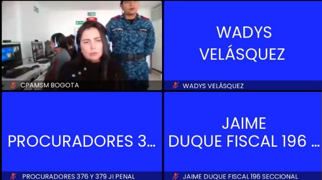 Aida Merlano, en la cárcel El Buen Pastor de Bogotá.