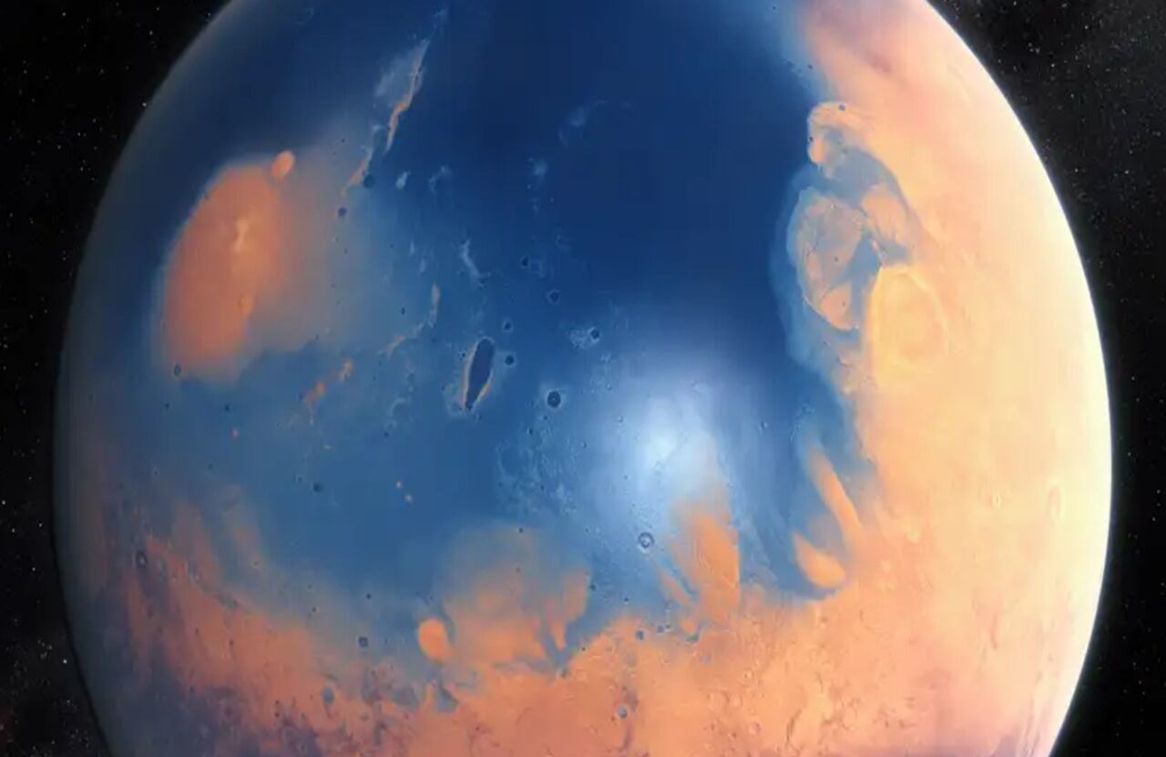Los investigadores suizos aseguran tener las pruebas más sólidas de que Marte fue parcialmente un planeta azul.