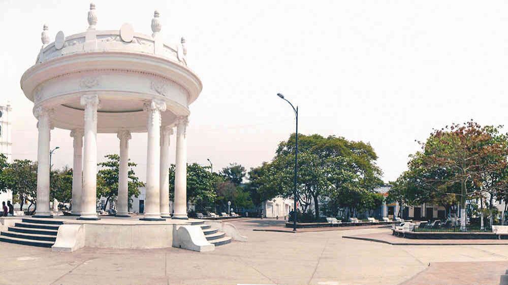 El Templete, ubicado en la Plaza Centenario, es la obra insignia del Centro Histórico de Ciénaga, conformado por 75 manzanas. 
