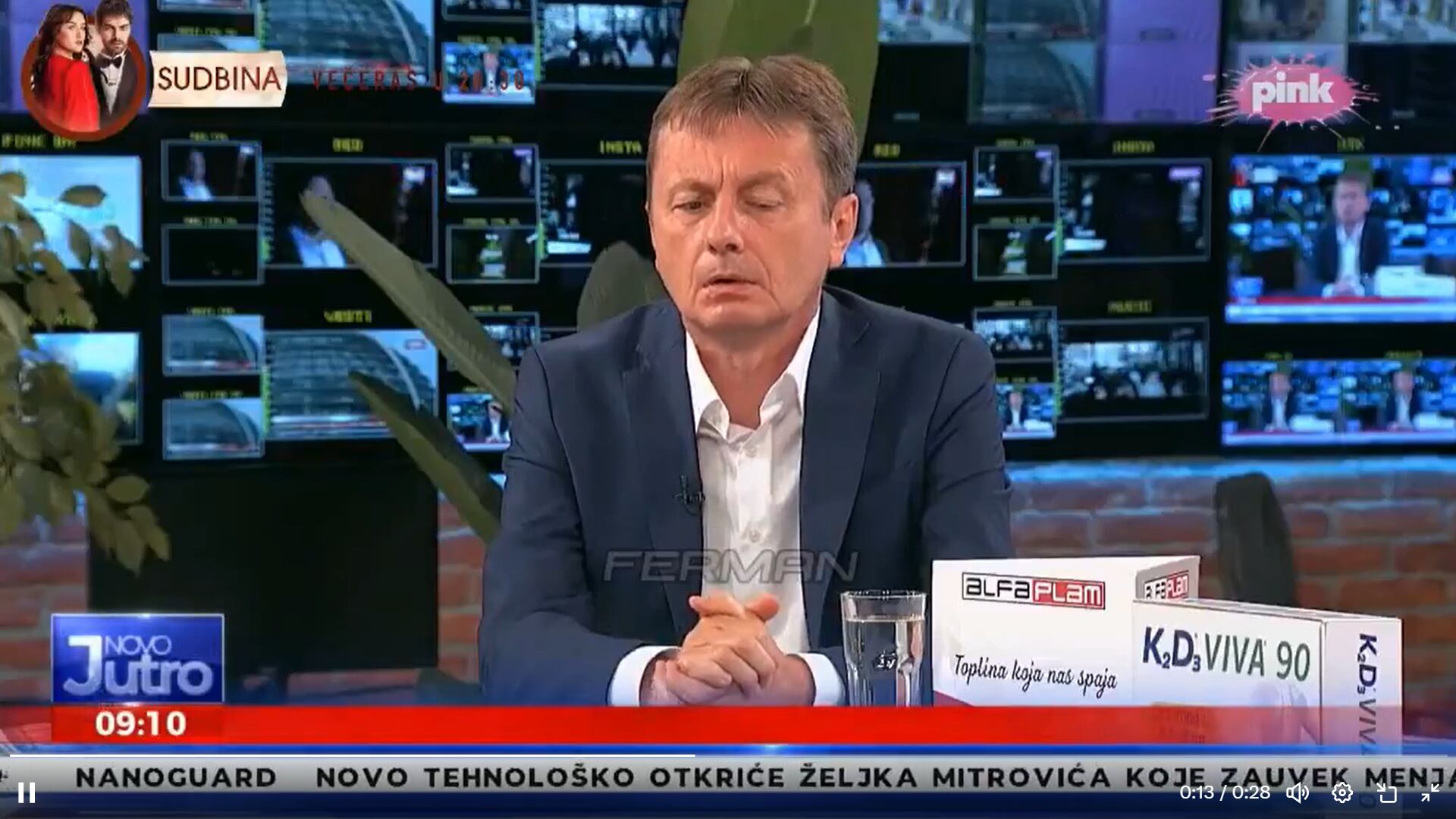 Momento exacto donde los presentadores del programa, notan indispuesto al Ministro