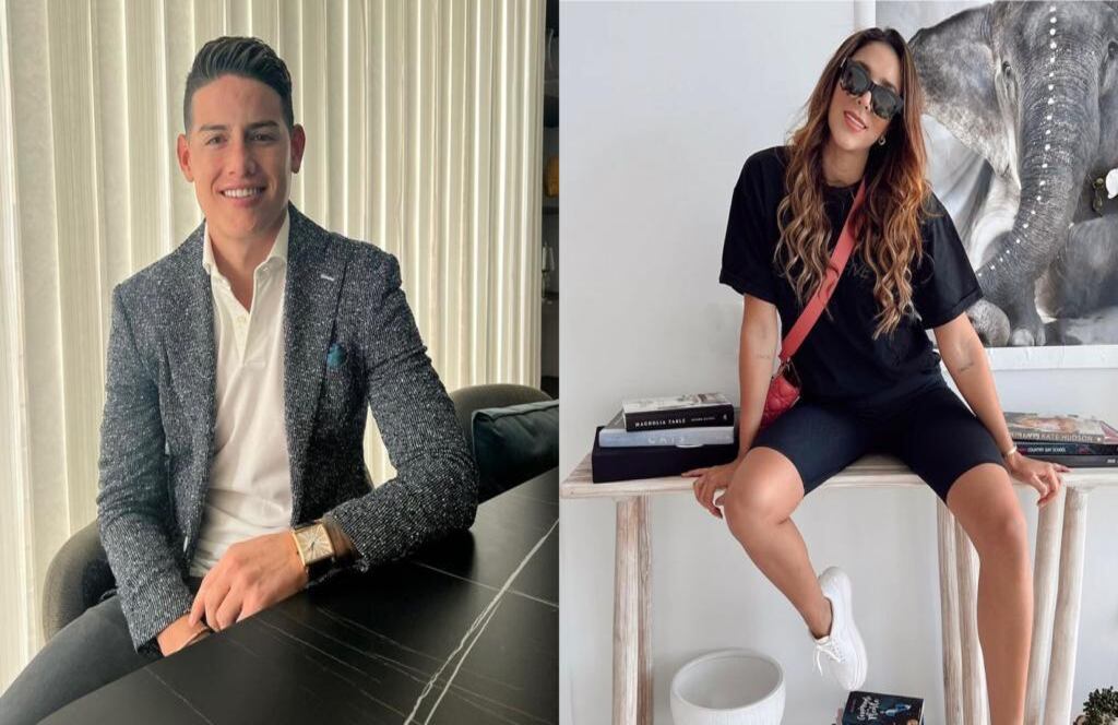 James Rodríguez y Daniela Ospina