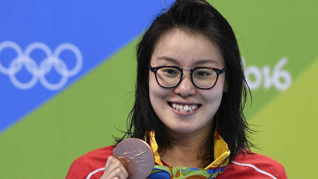 Fu Yuanhui había ganado medalla de bronce. Foto: GABRIEL BOUYS / AFP