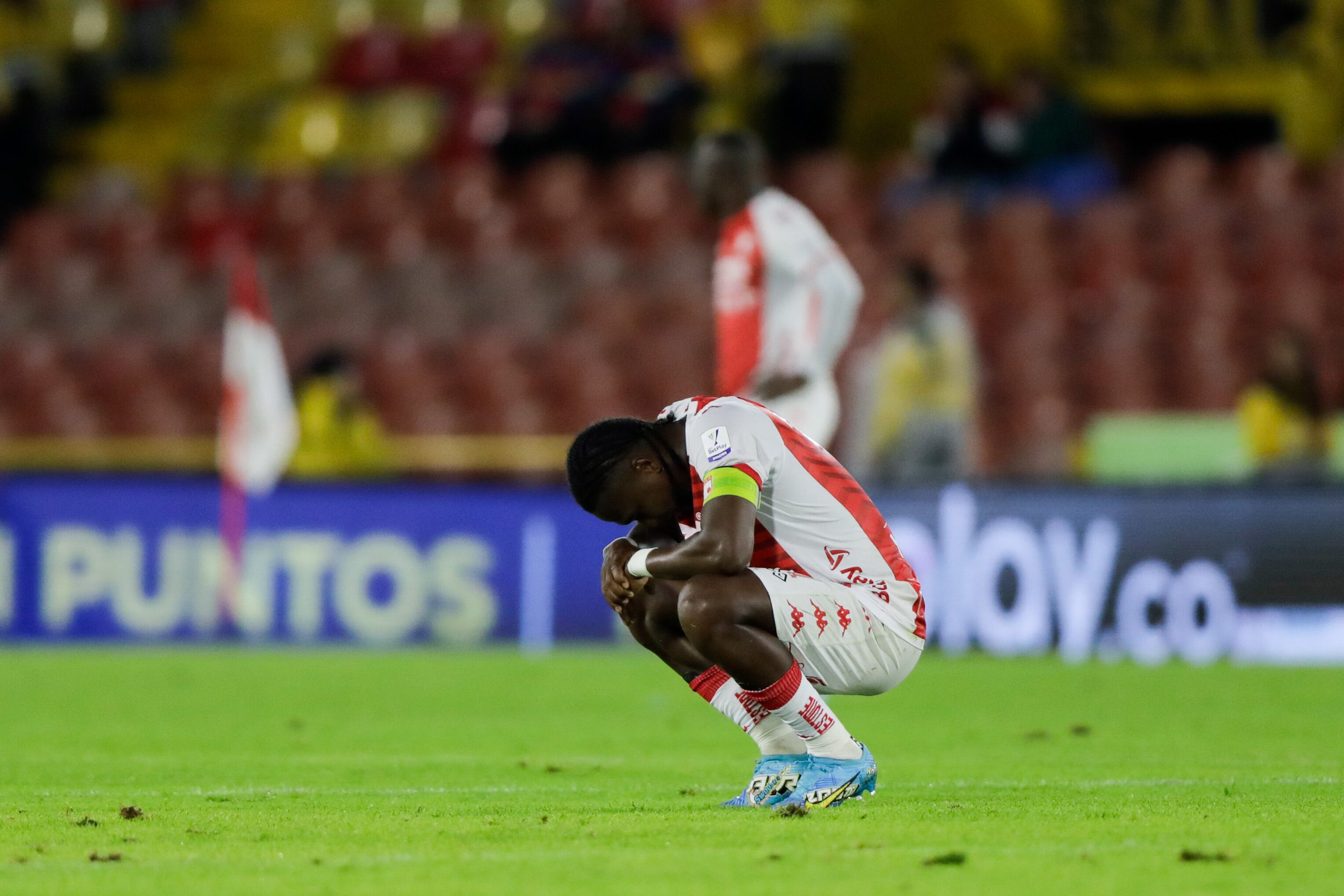 Bogotá. Octubre 7 de 2023. Santa Fe enfrenta a Águilas doradas, por juego válido de la fecha 16 de la Liga BetPlay II 2023, en el estadio Nemesio Camacho el Campín. (Cortesía Andres Rot)