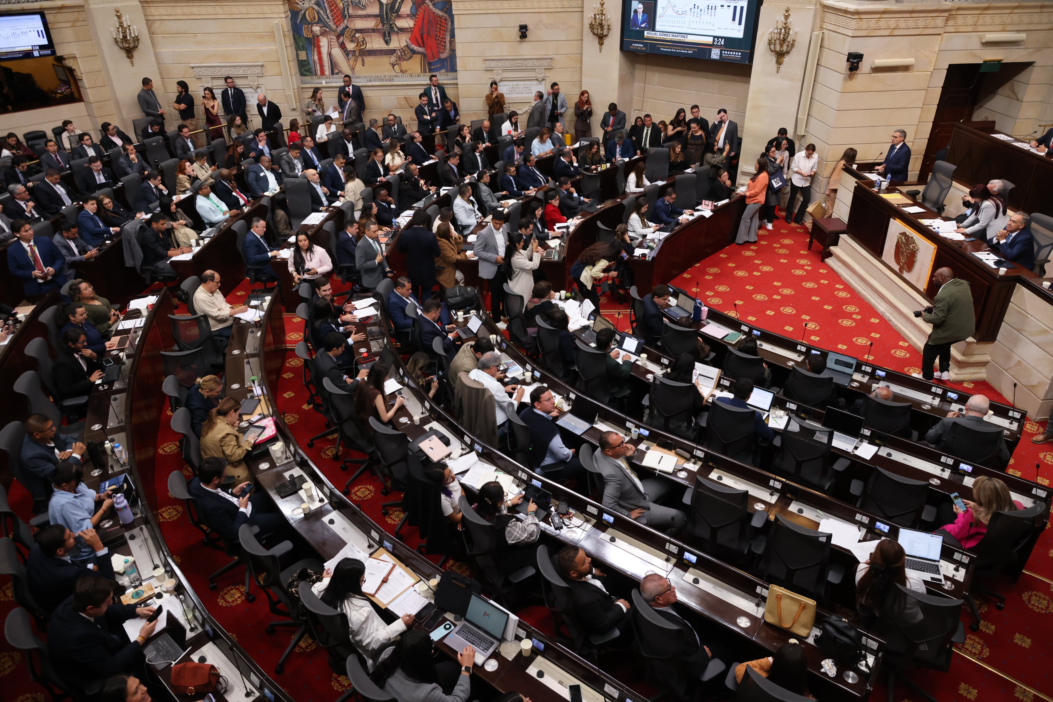 Plenaria, Comisiones económicas conjuntas del Senado y la Cámara de Representantes inician el debate del nuevo proyecto de Presupuesto General de la Nación para 2027