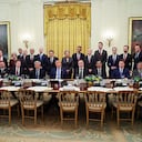 Sundar Pichai, Dario Amodei, Mark Zuckerberg, Elon Musk y Jensen Huang firmaron con Trump.