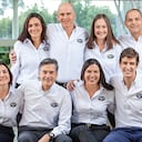 Arriba de izquierda a derecha:Cristina de la Vega, directora ejecutiva; Carlos Roncallo, vicepresidente de crecimiento; Valentina Vieira, vicepresidenta de mercadeo, y Juan Rafael Restrepo, vicepresidente de operaciones. Abajo en el mismo orden: Carolina Espitia, vicepresidenta financiera; Ernesto Fajardo, presidente; Claudia Di Terlizzi, vicepresidenta de transformación y talento; Santiago Peláez, vicepresidente financiero y de TI en Clover Sonoma.