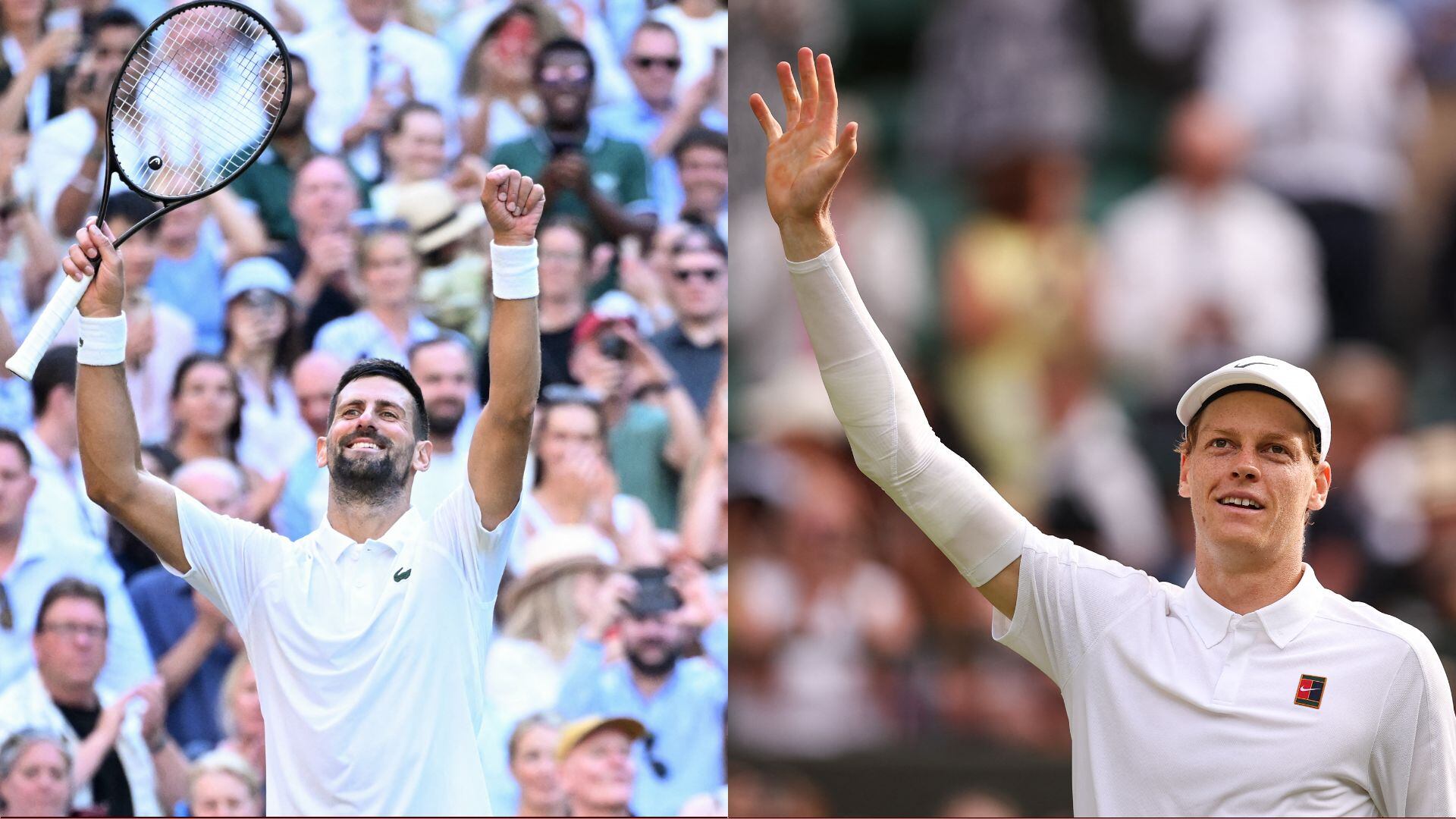 Djokovic y Sinner avanzan en Wimbledon, siendo los mejores tenistas del torneo.