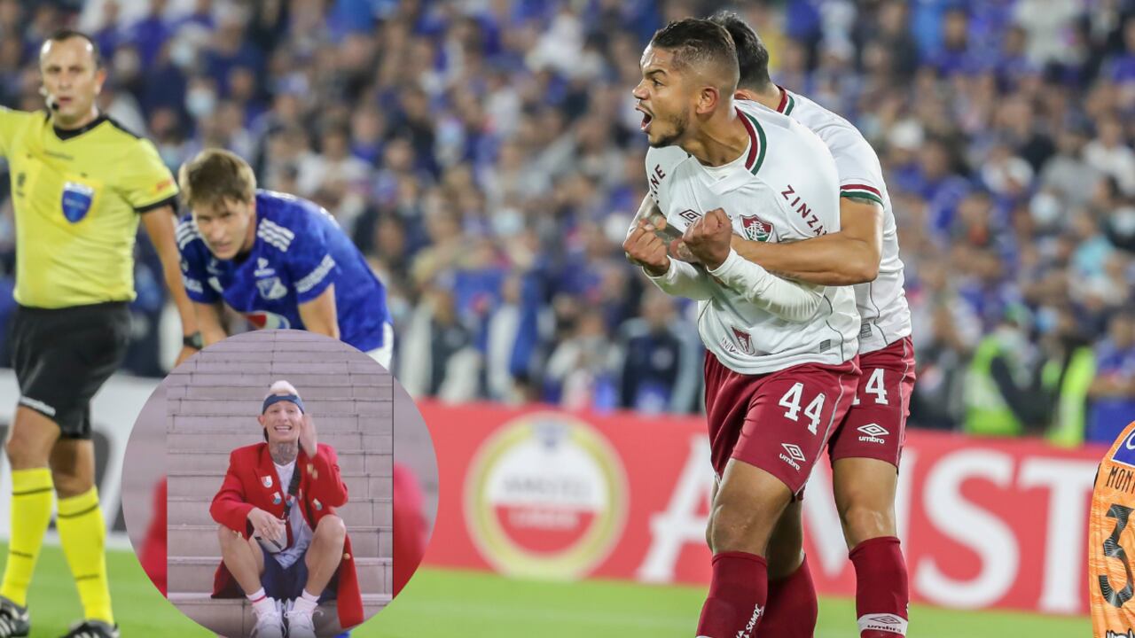 El influencer fue centro de atención hasta en el juego de Copa Libertadores.