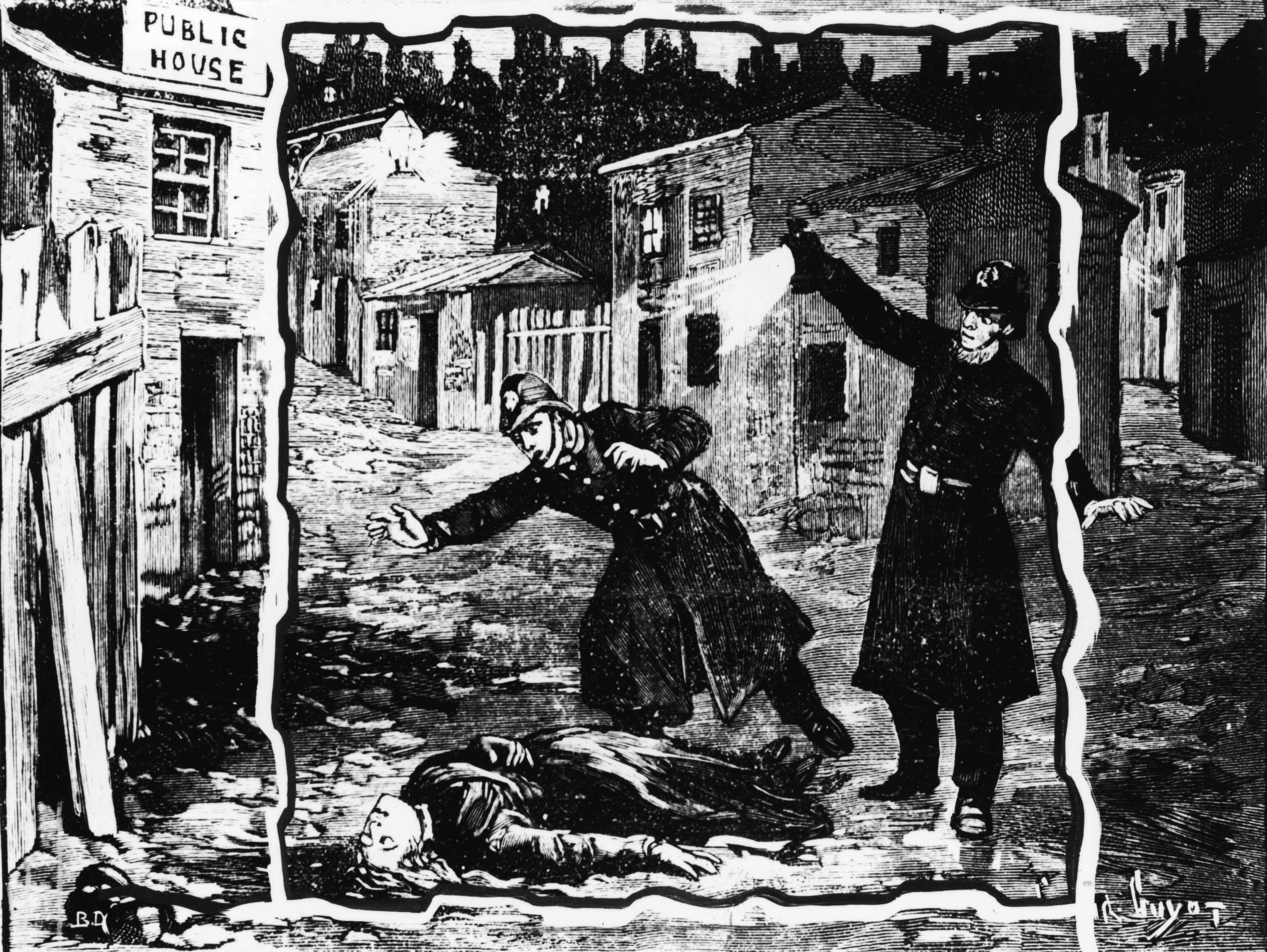Newspaper report about the notorious unidentified serial killer known as Jack the Ripper.