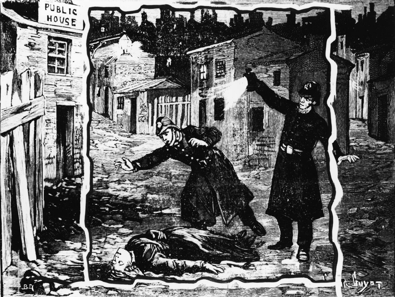Newspaper report about the notorious unidentified serial killer known as Jack the Ripper.