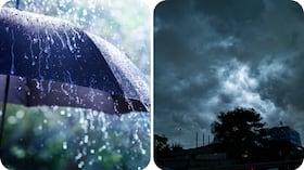 Varias zonas del país enfrentarán un fin de semana marcado por lluvias y tormentas
