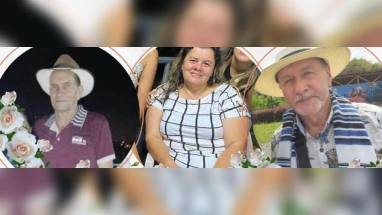 Los tres integrantes de la familia que perdieron la vida.