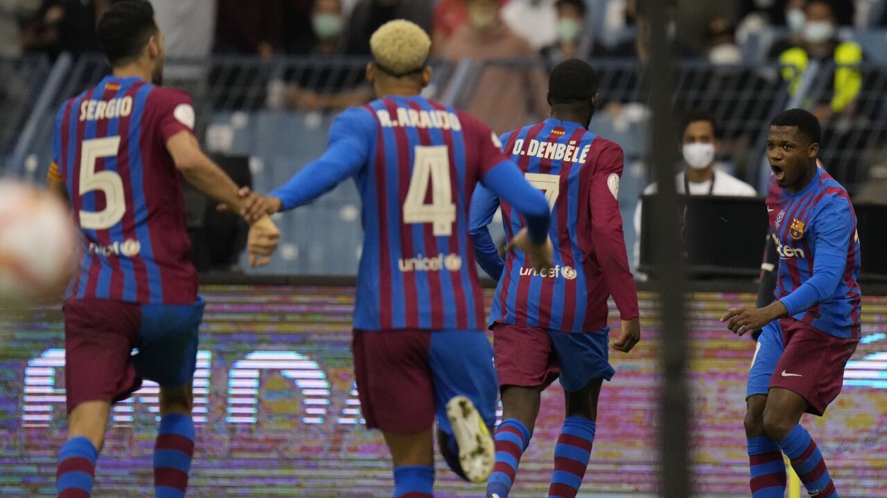 Dembelé estuvo presente en la derrota del la semana pasada ante Real Madrid por Supercopa