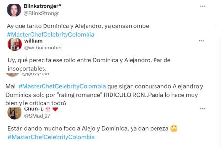 Críticas a Alejandro Estrada y Dominica Duque