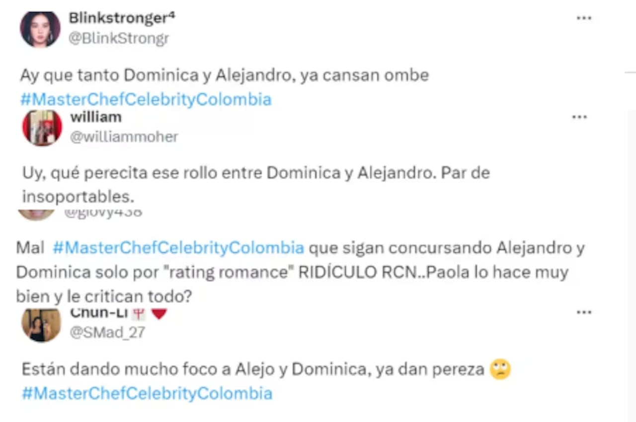 Críticas a Alejandro Estrada y Dominica Duque