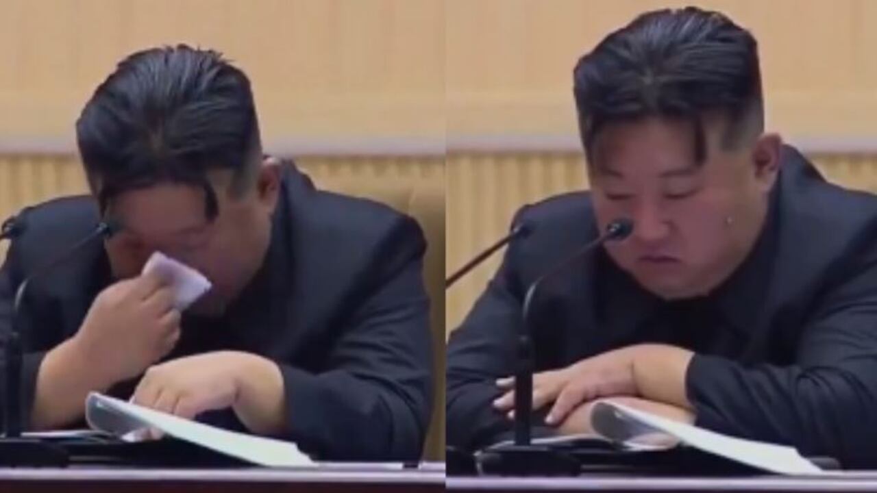 Kim Jong-un se mostró bastante afectado