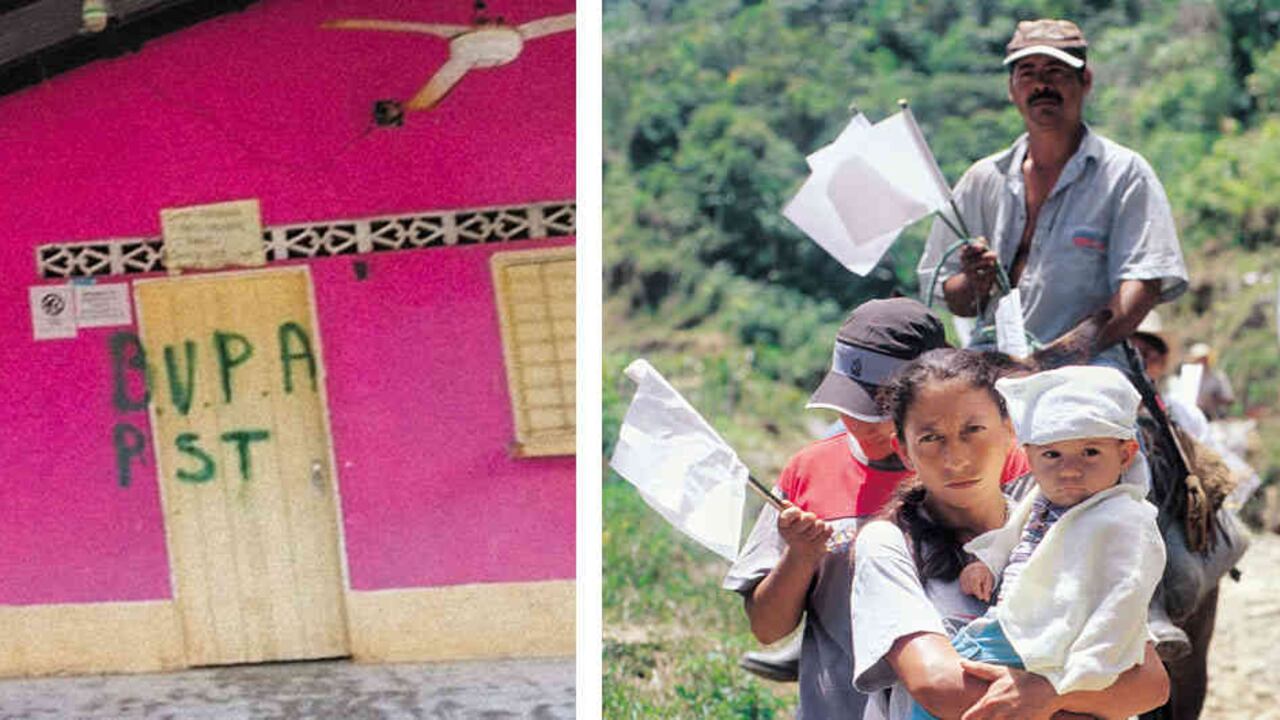 Estas siglas, de la banda los Caparrapos, aparecen en varios municipios de Córdoba. La guerra entre este grupo y el Clan del Golfo ha desplazado a centenares de campesinos.
