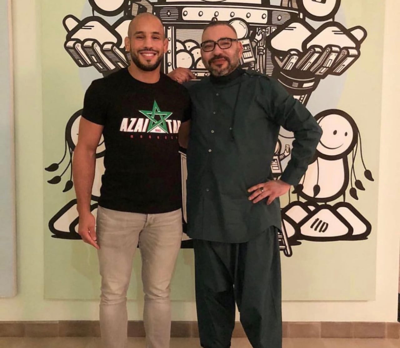 Rey de Marruecos. Foto: Instagram @abuazaitar.