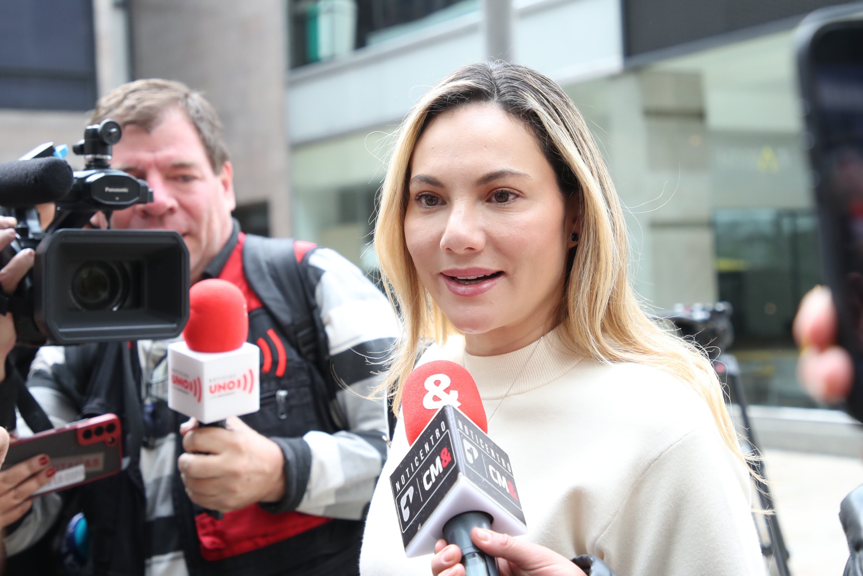 María Clara Name, concejal de Bogotá e hija del senador Iván Name ante la Sala de instrucción de la Corte Suprema de Justicia en el caso de corrupción de la UNGRD